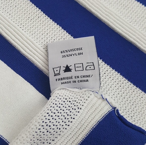 COLORI White & Blue Tee for Women Size P/S - Picture 7 of 7